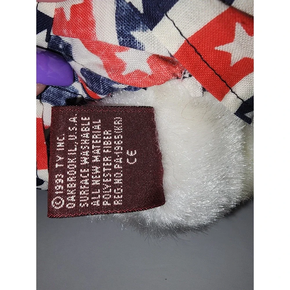ty Franny Attic Treasures Beanie‎ Babies Bear Patriotic 1993